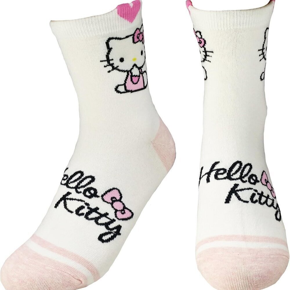 Women’s Hello Kitty Cotton Blend Ankle Socks Set Crew Hearts Cute Gift - Picture 4 of 5